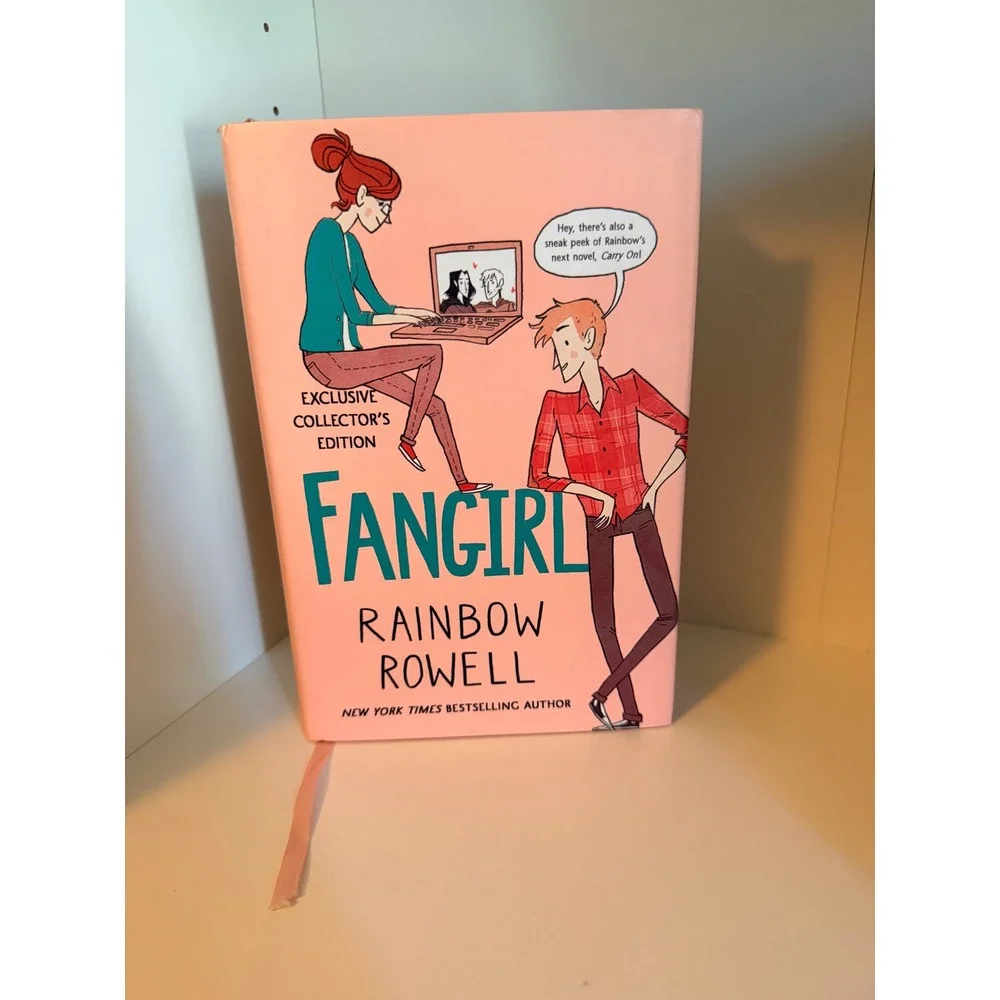 Fangirl Rainbow Rowell Exclusive Collector's‎ Edition Hardcover Book Pink Ribbon